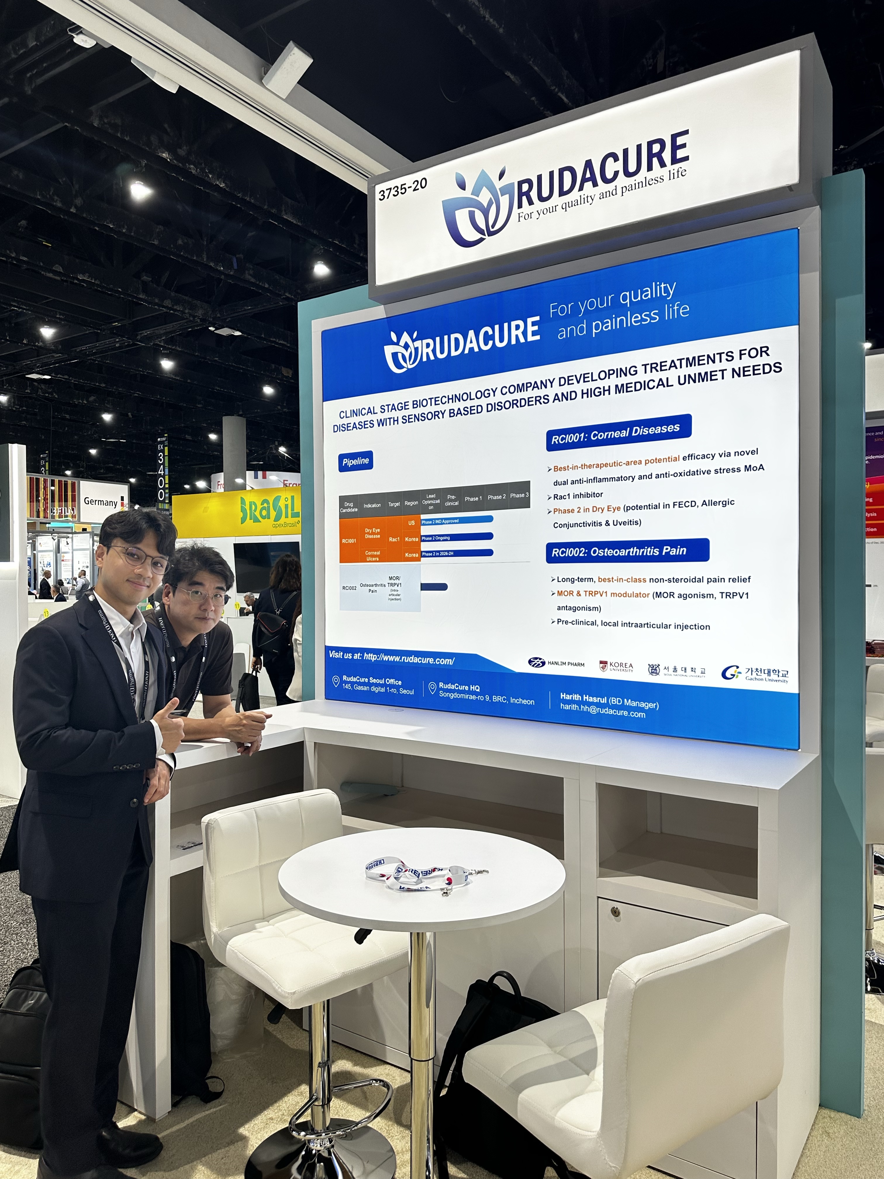 Stand de RudaCure (3735-20) en BIO USA 2026